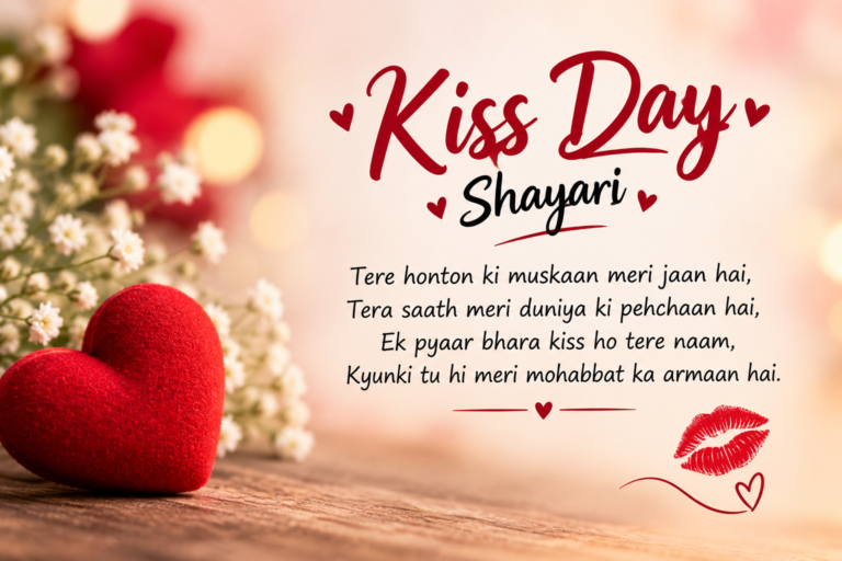 kiss day shayari