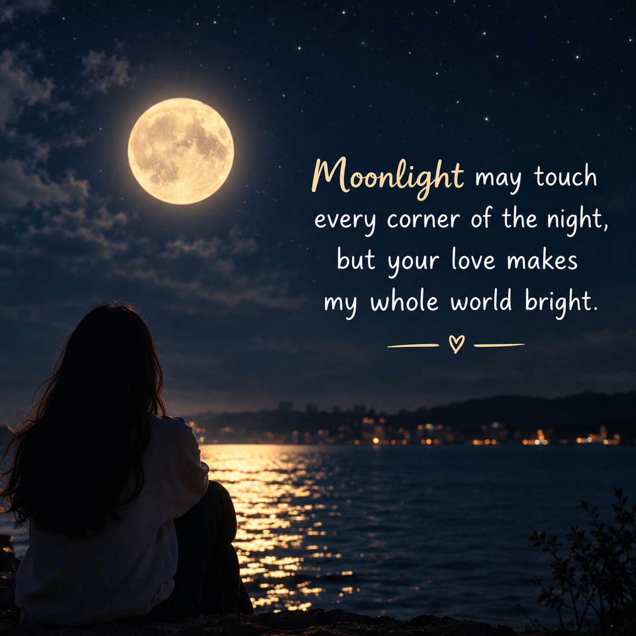 moon shayari in english