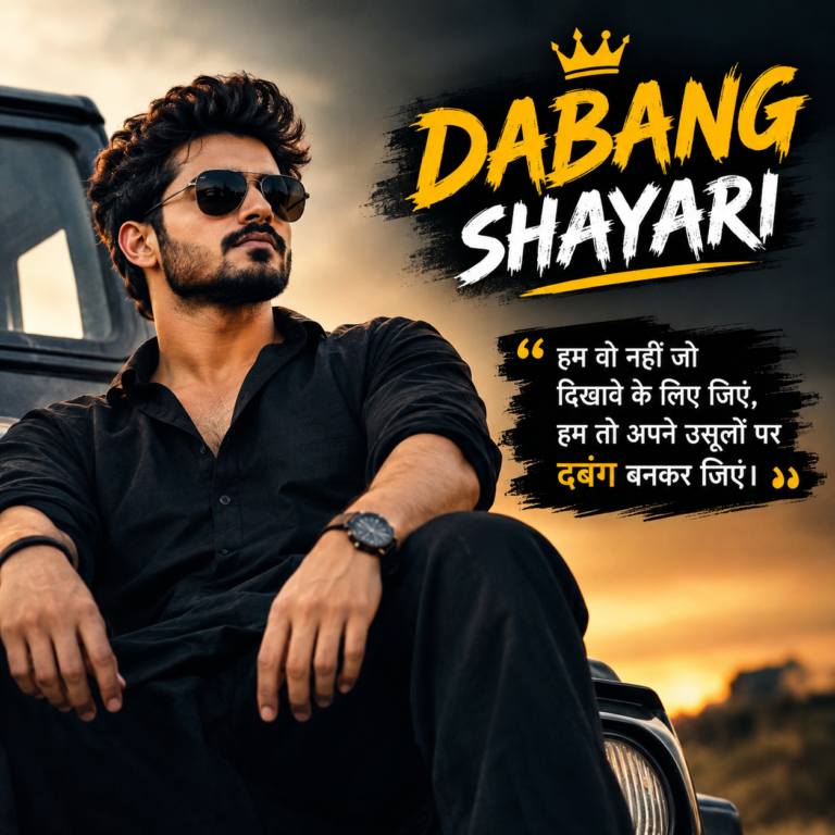 dabang shayari