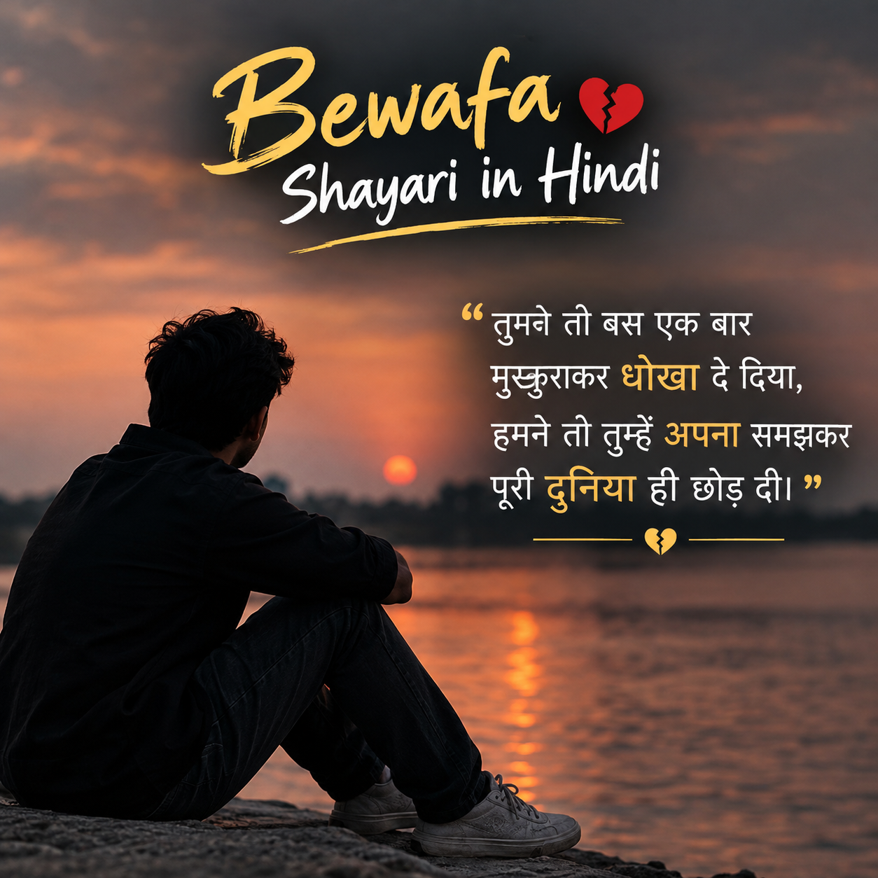 bewafa shayari in hindi