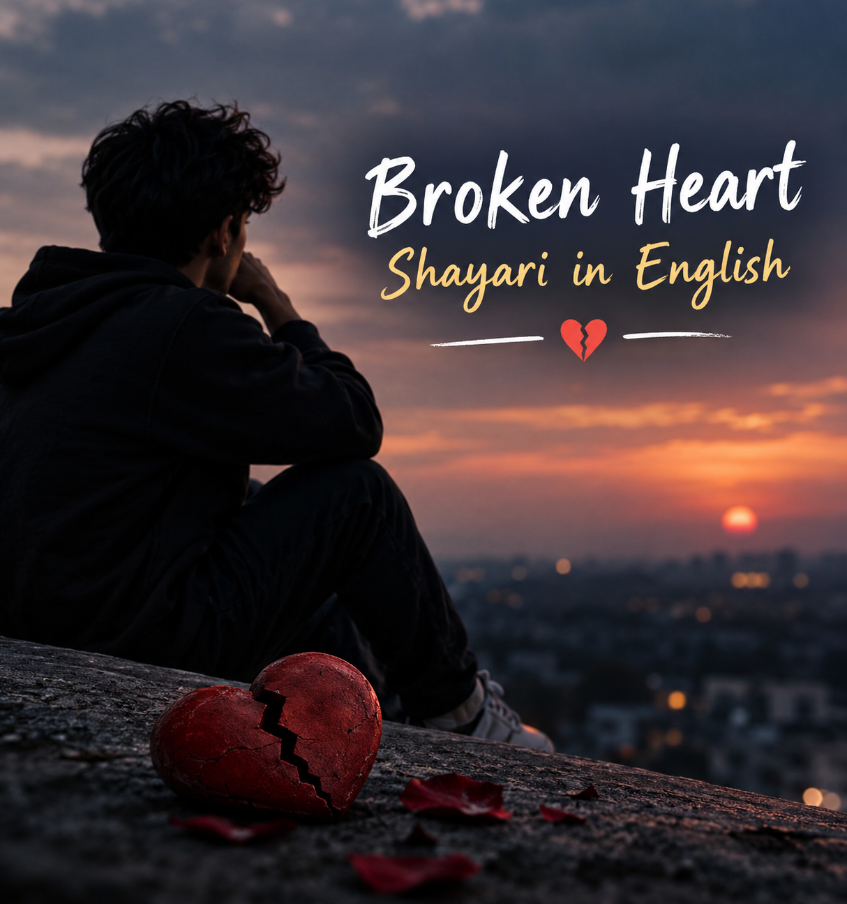 broken heart shayari in english